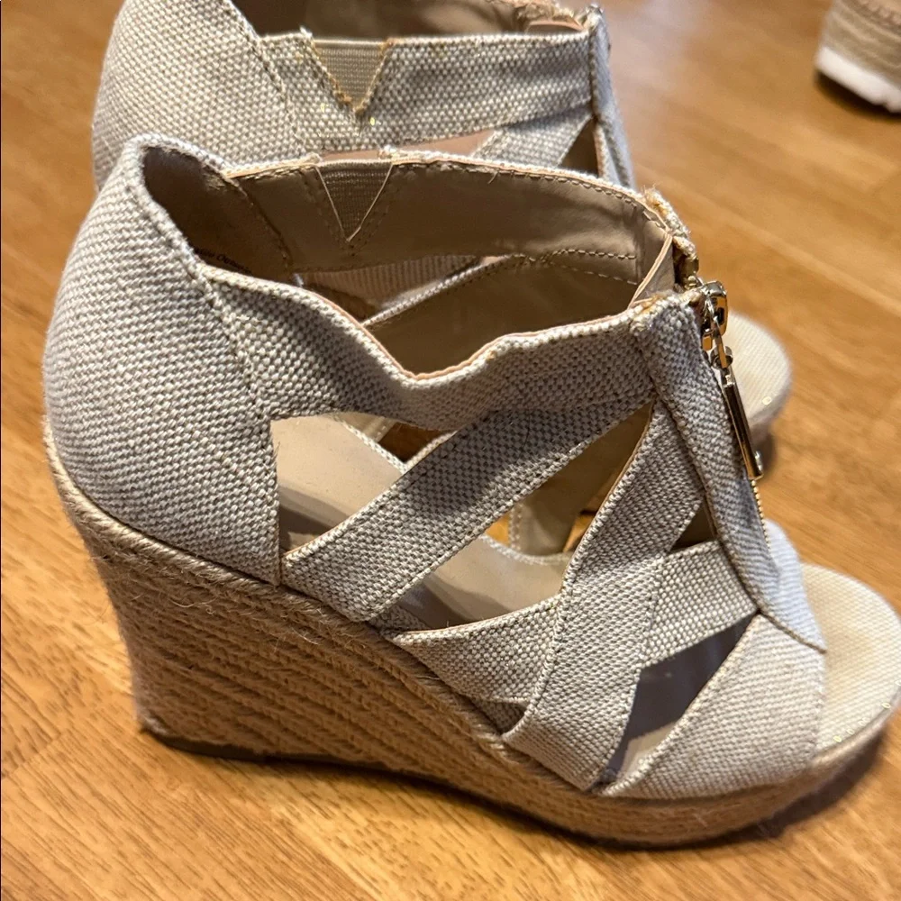 Target Women's Beige Espadrille Sandals with Zipper